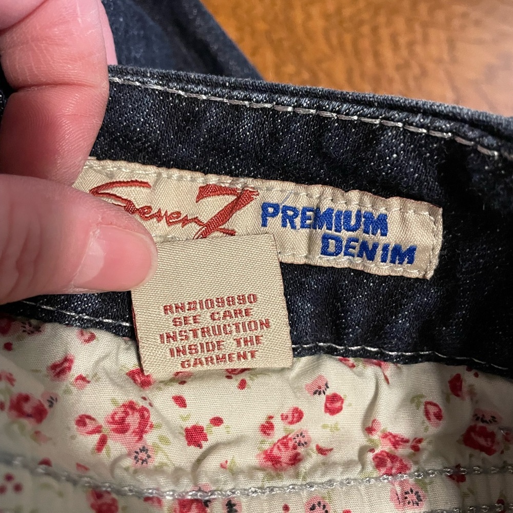 Seven7 Limited Edition premium dark wash denim jeans plus sz 20 - Picture 11 of 15